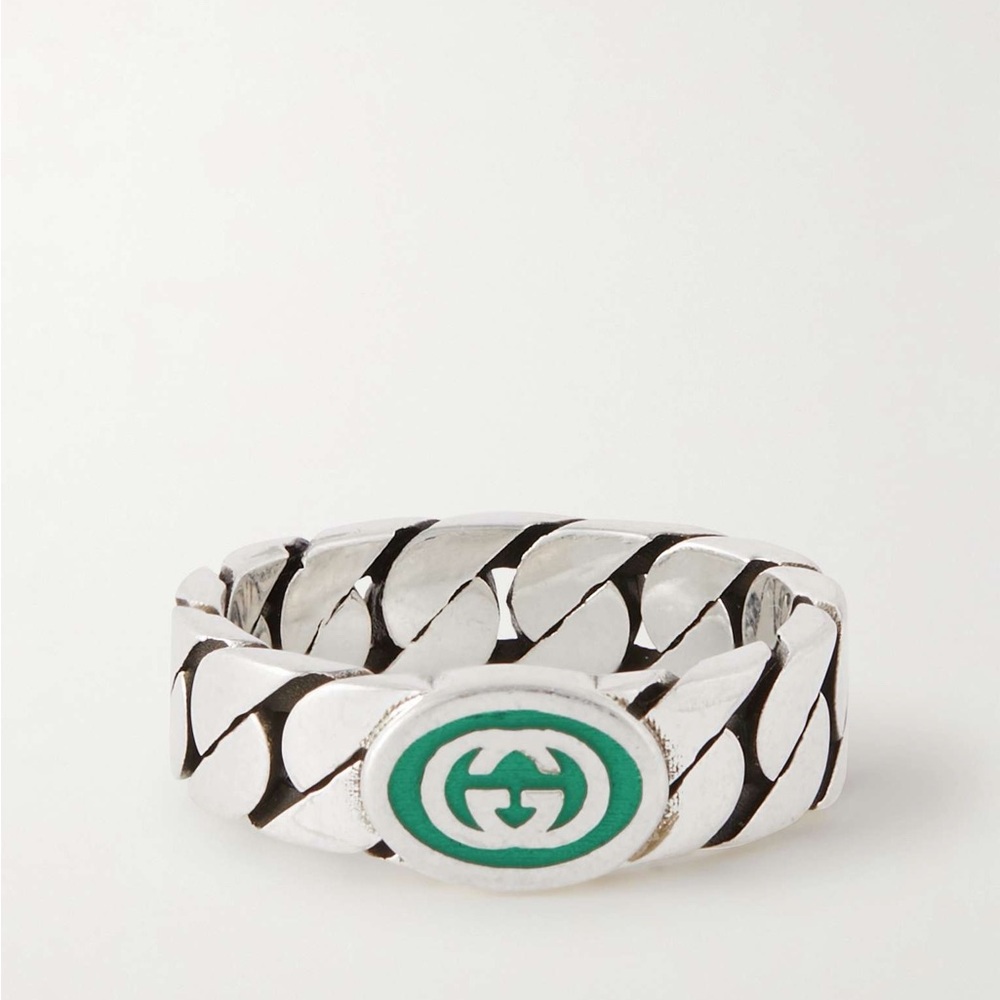 Gucci Interlocking G Enamel Ring